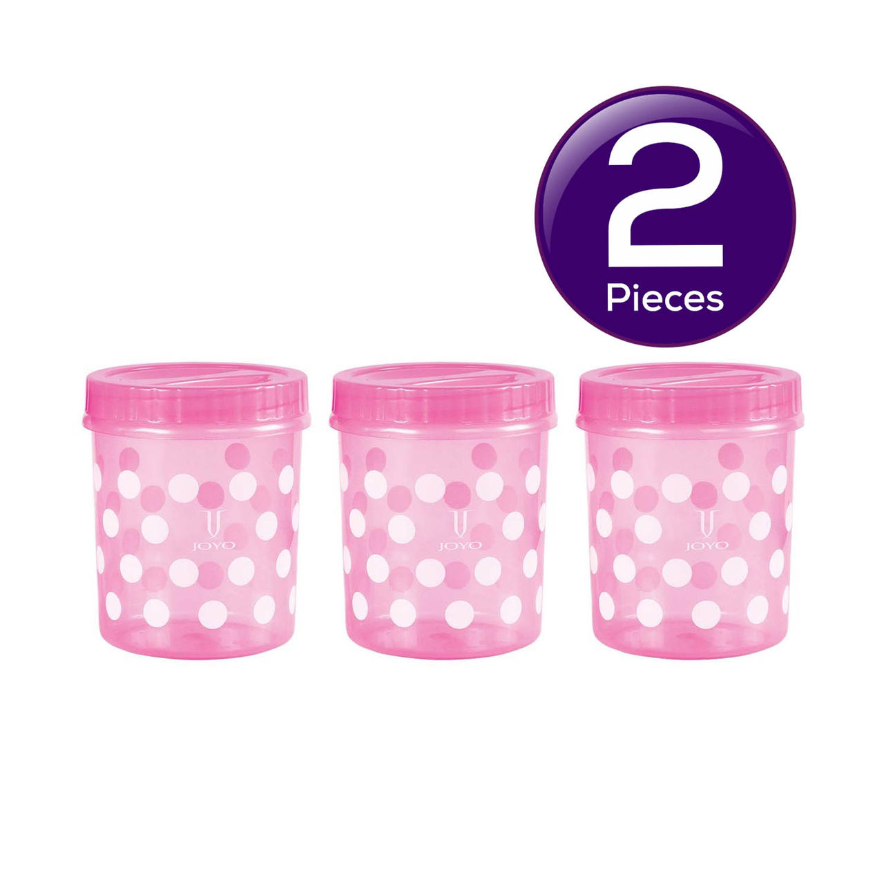 Joyo Spacio Storage Container 1500 ml - Assorted Colours (Set Of 3) 270 g Combo