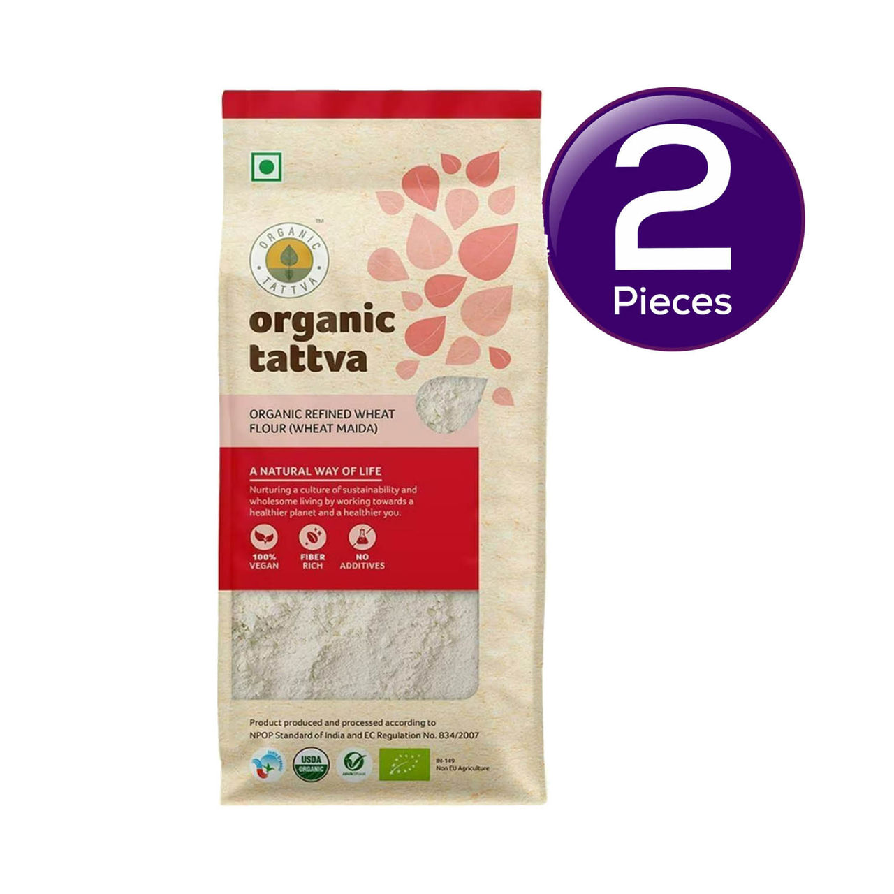 Organic Tattva Wheat Maida 500 g Combo