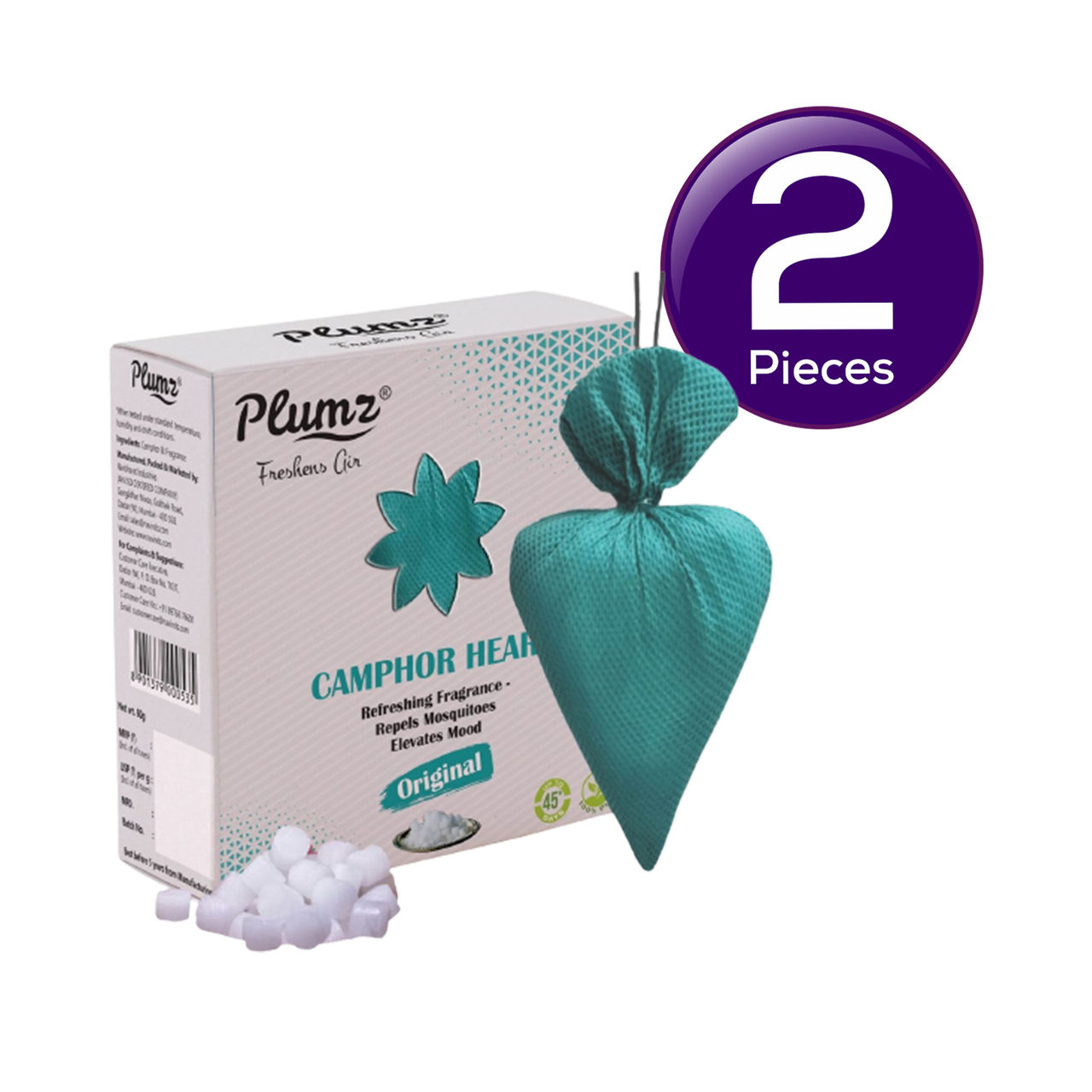 Plumz ZepPure Camphor Heart - Original 60 g Combo