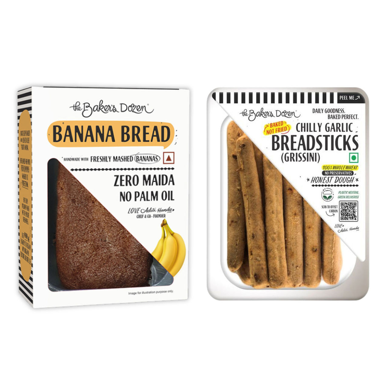 Banana Bread 150G(150gms) & Grissini Chilli Garlic(100gms) Combo