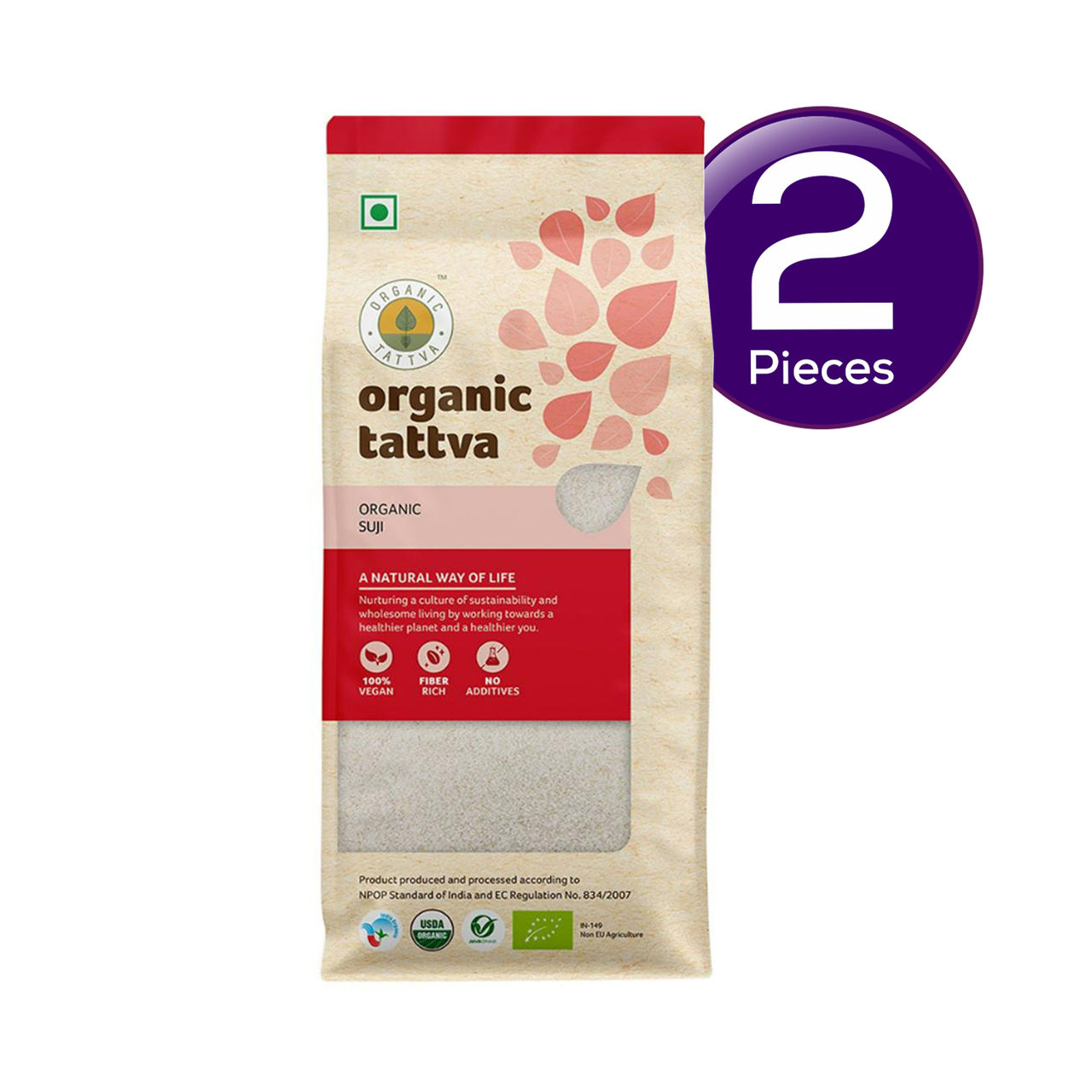 Organic Tattva Organic Suji 500 g Combo
