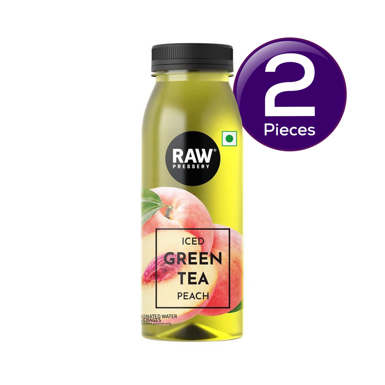 Raw Pressery Iced Green Tea - Peach 250 ml Combo