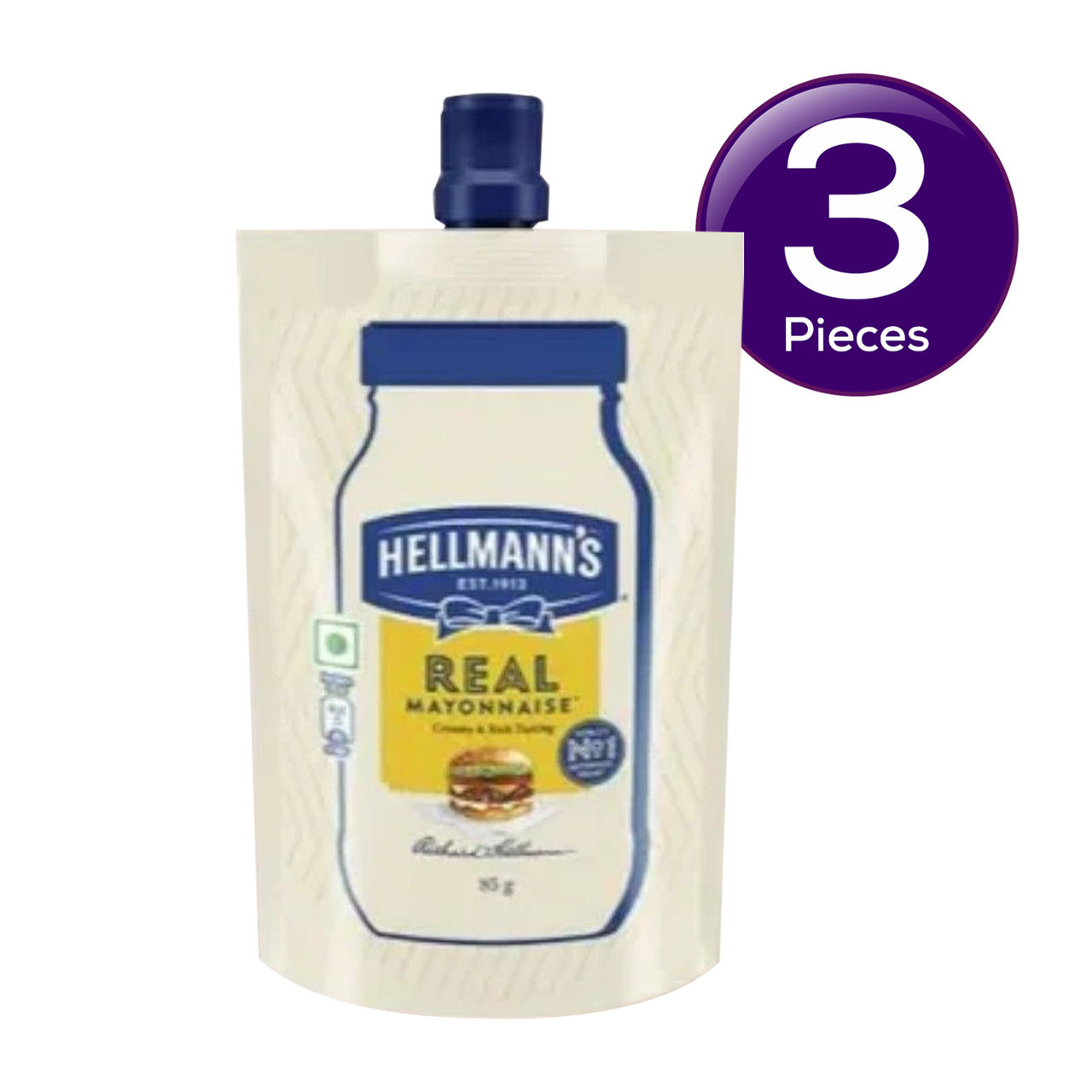 Hellmann's Eggless Mayonnaise World's No.1 Mayonnaise Brand 85 g Combo