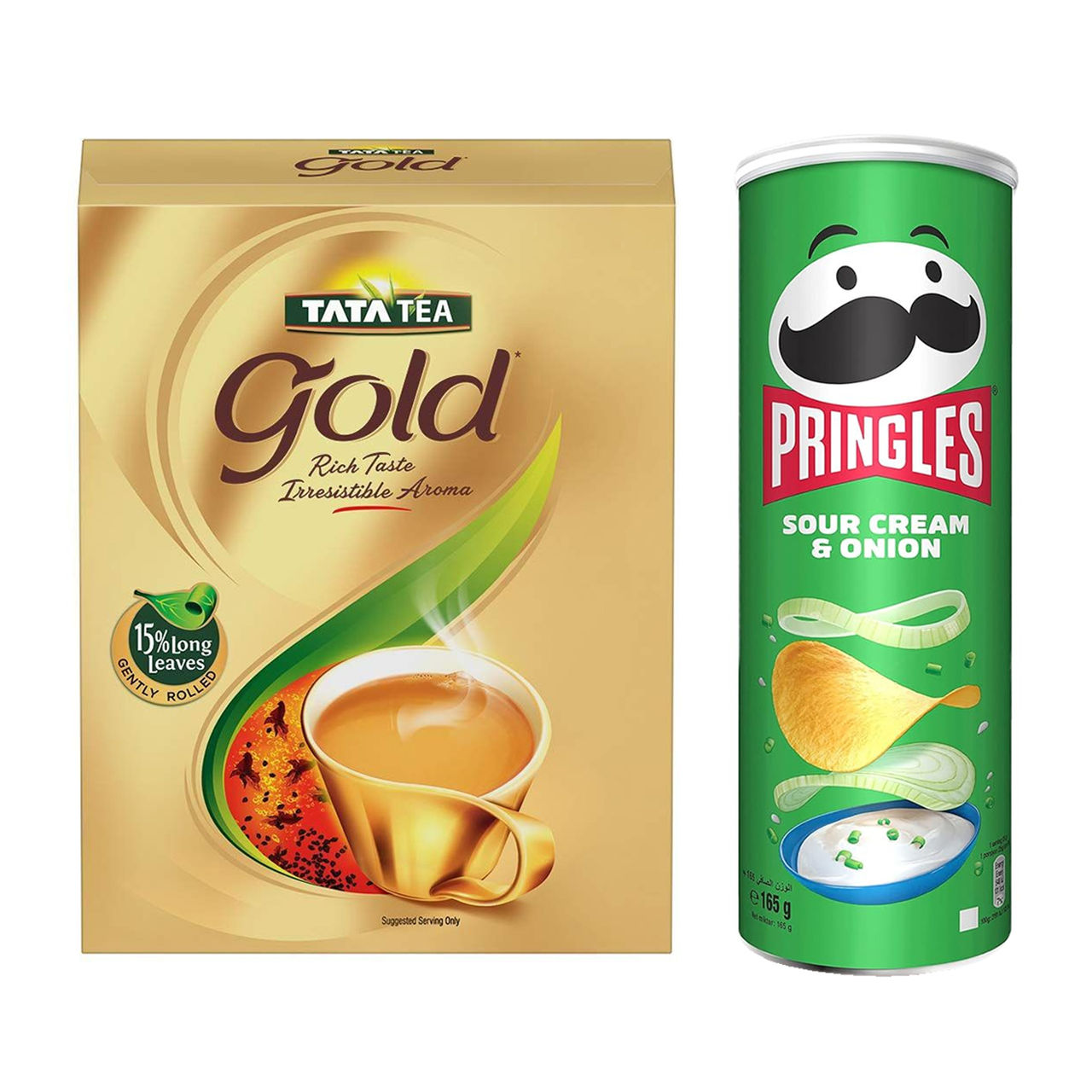 Tata Tea Gold(250gms) & Pringles(134gms) Combo