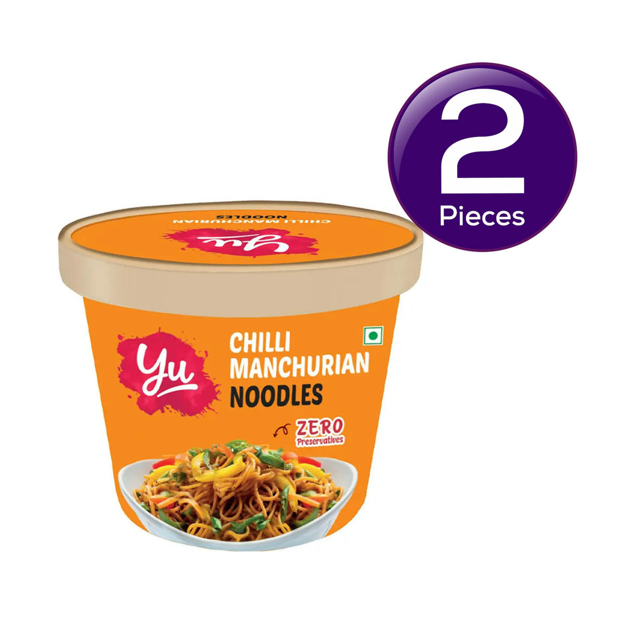 Yu Chilli Manchurian Instant Cup Noodles 70 g X 2 Combo