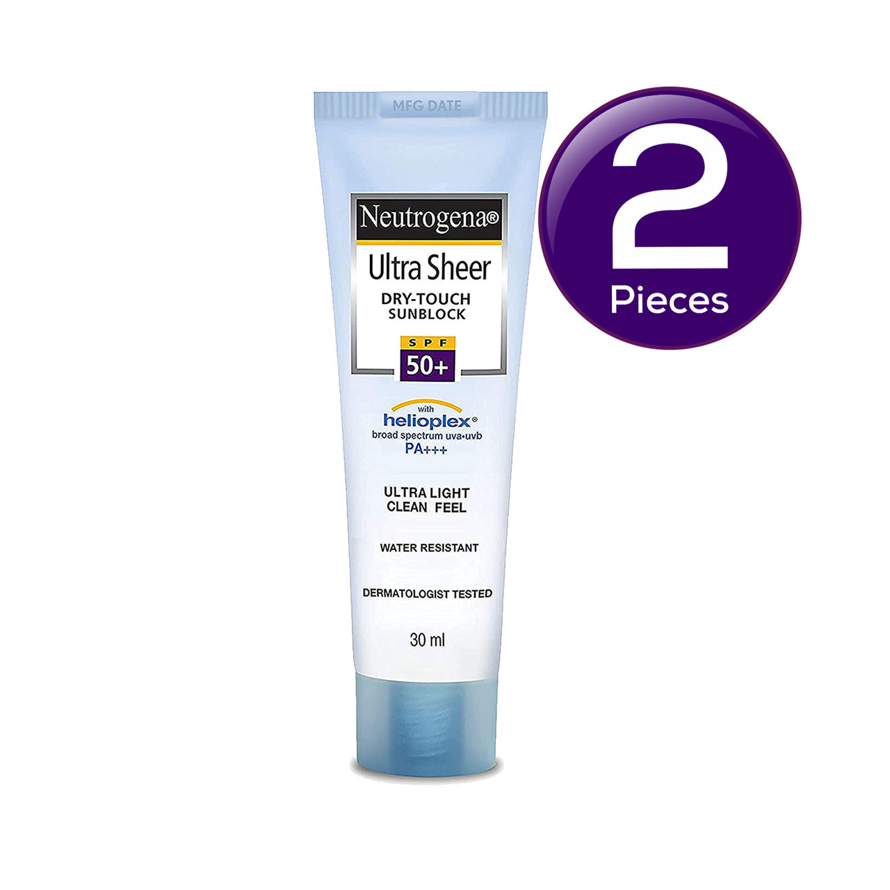 Neutrogena Ultra Sheer Dry Touch SPF 50+ Sunblock Sunscreen Lotion 30 ml Combo