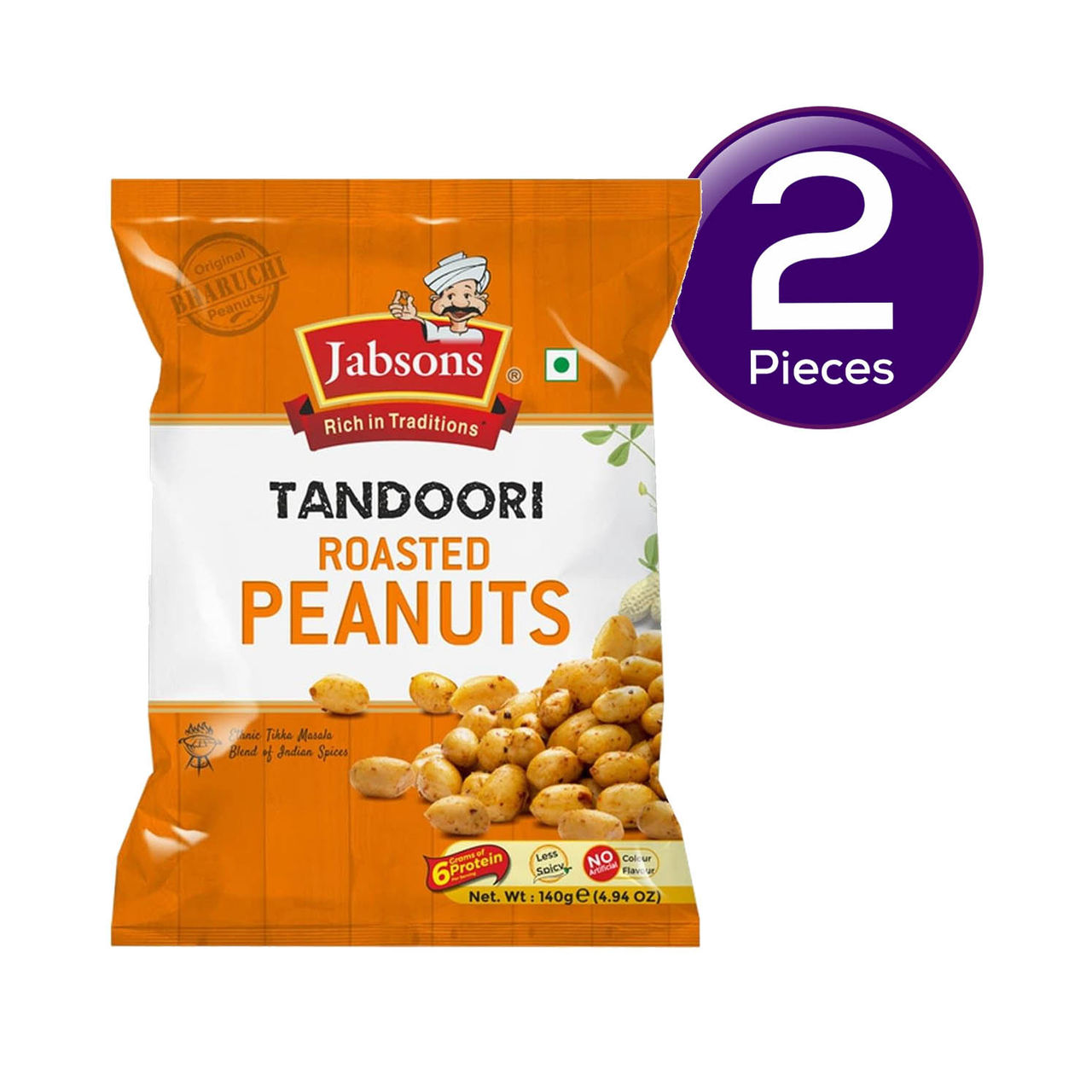 Jabsons Tandoori Roasted Peanuts 140 g Combo