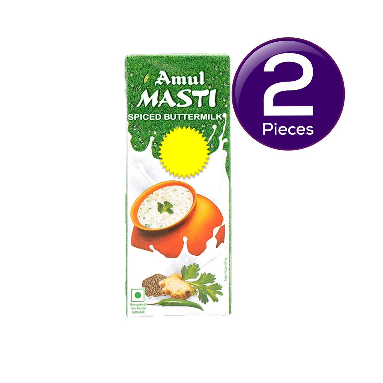 Amul Masti Spiced Buttermilk 200 ml Combo