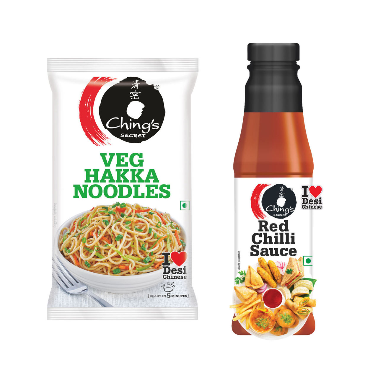 Ching'S Secret Veg Hakka Noodles, Cooks In 5-7 Mins, Just Soak & Drain(140gms) & Ching'S Secret Veg Hakka Noodles, Cooks In 5-7 Mins, Just Soak & Drain(200gms) Combo