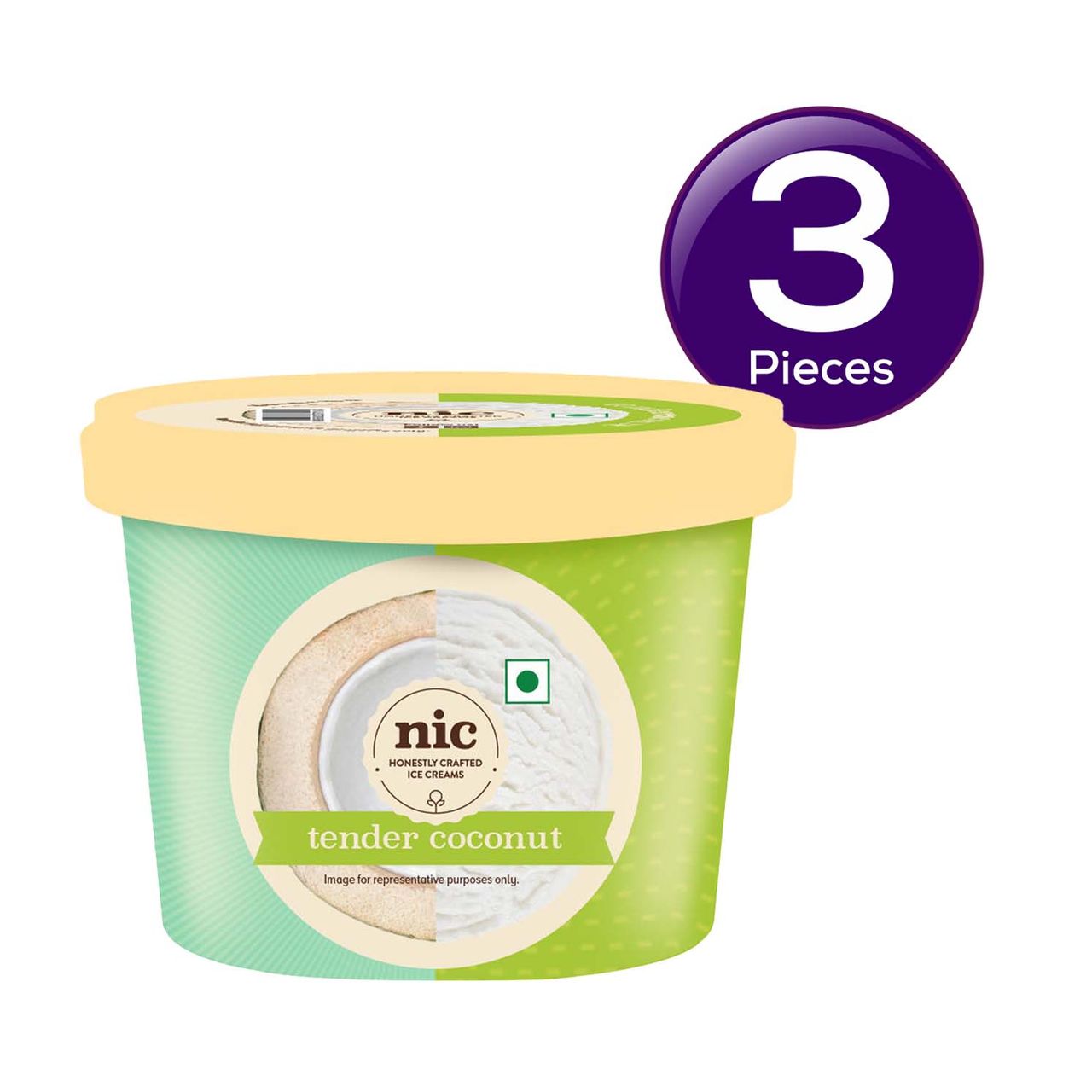 NIC Tender Coconut Ice Cream 100 ml Combo