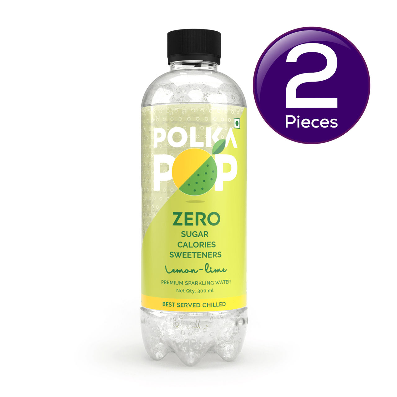 Polka Pop Lemon - Lime Zero Sugar Sparkling Water 300 ml Combo