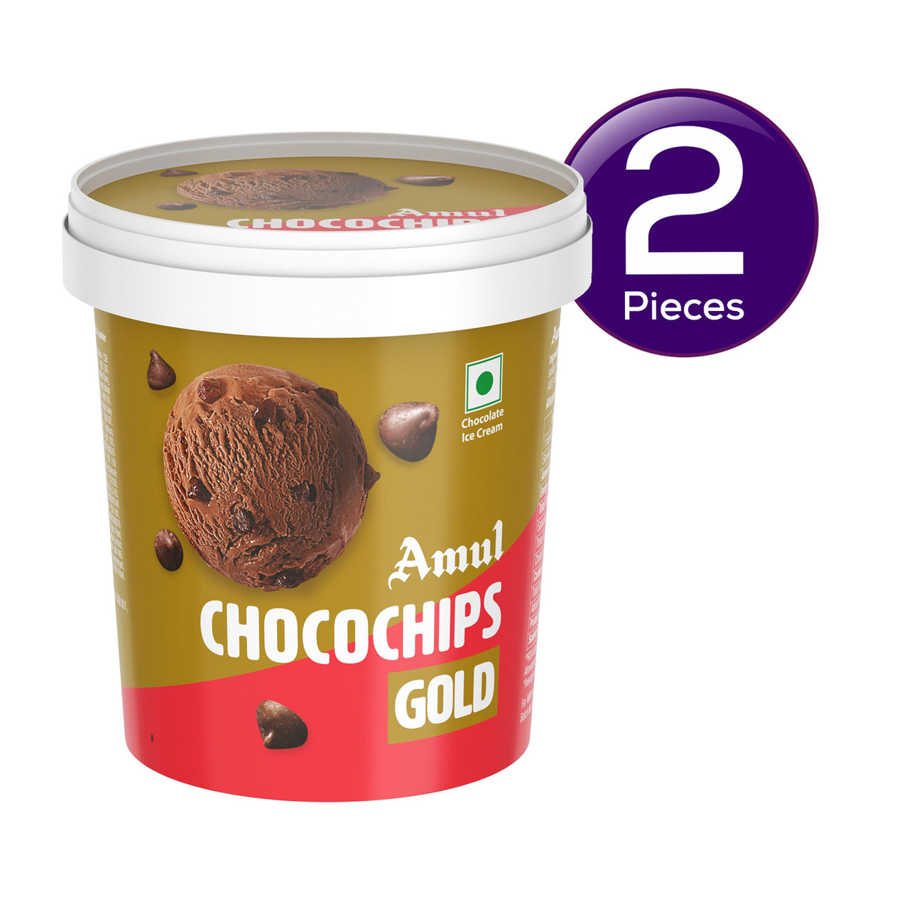 Amul Gold Chocochips Ice Cream Cup 125 ml Combo