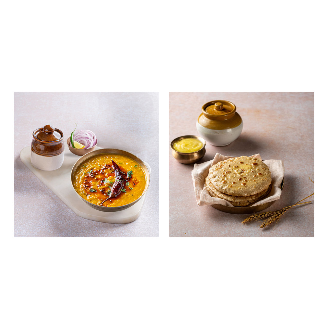 Dal Tadka & Wheat Chapati ( Pack of 3) Combo