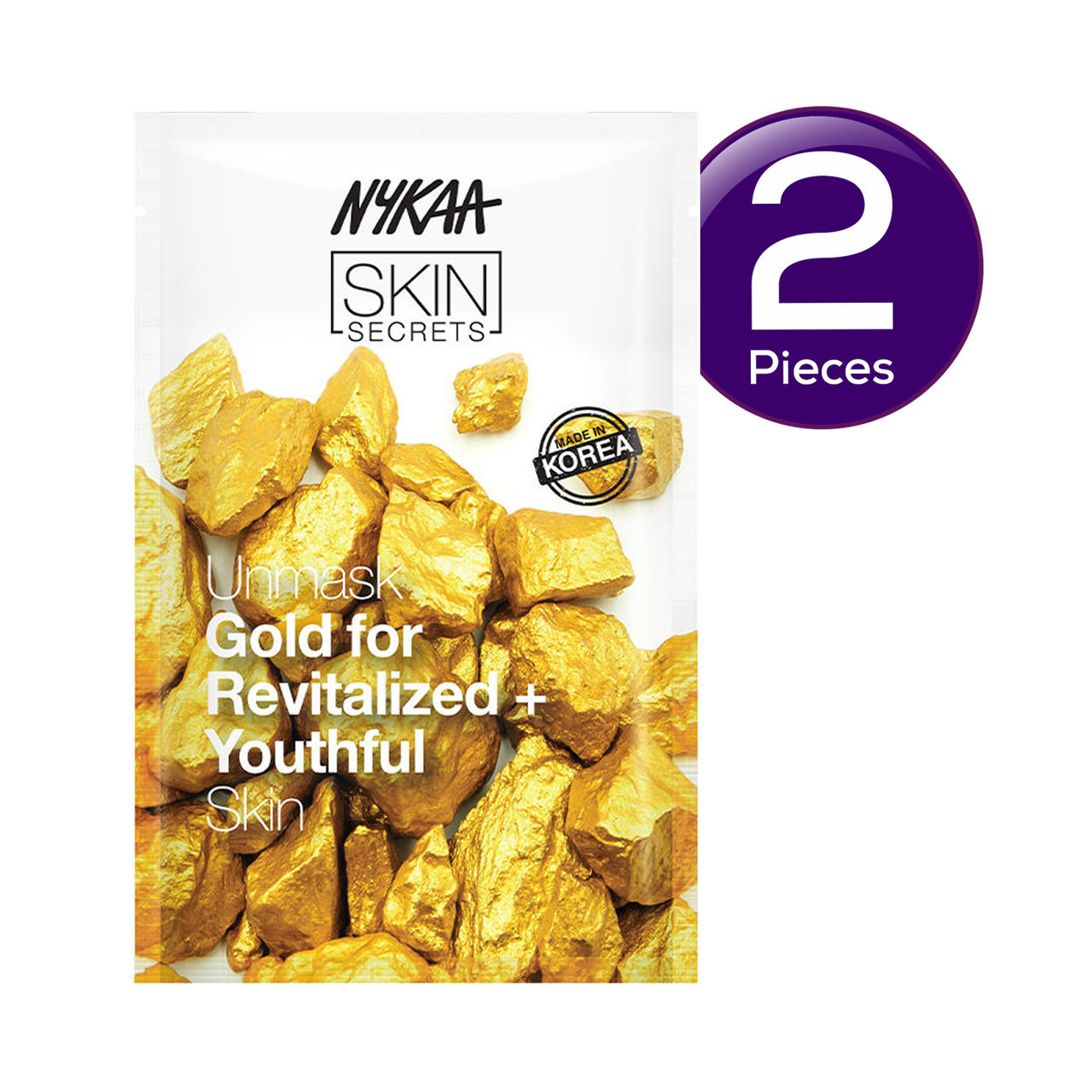 Nykaa Skin Secrets Gold Sheet Mask 20 ml Combo