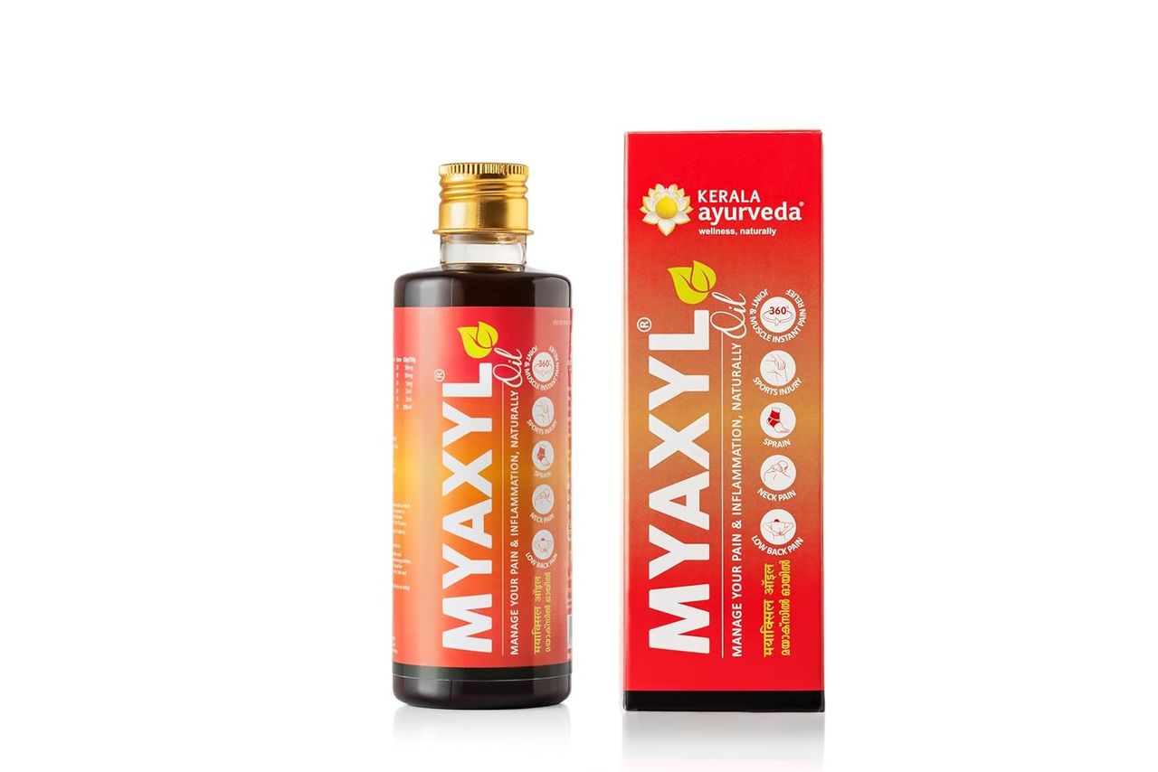 Kerala Ayurveda Myaxyl Ayurvedic Pain Relief Oil From Joint, Muscle & Back Lemongrss- Eucalyptus