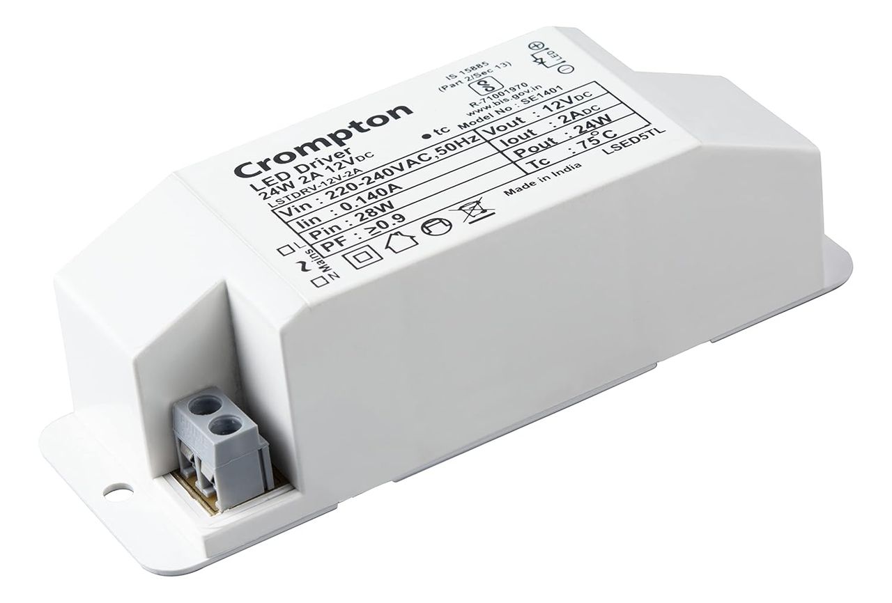 Crompton 24W 2A Led Strip Light Driver