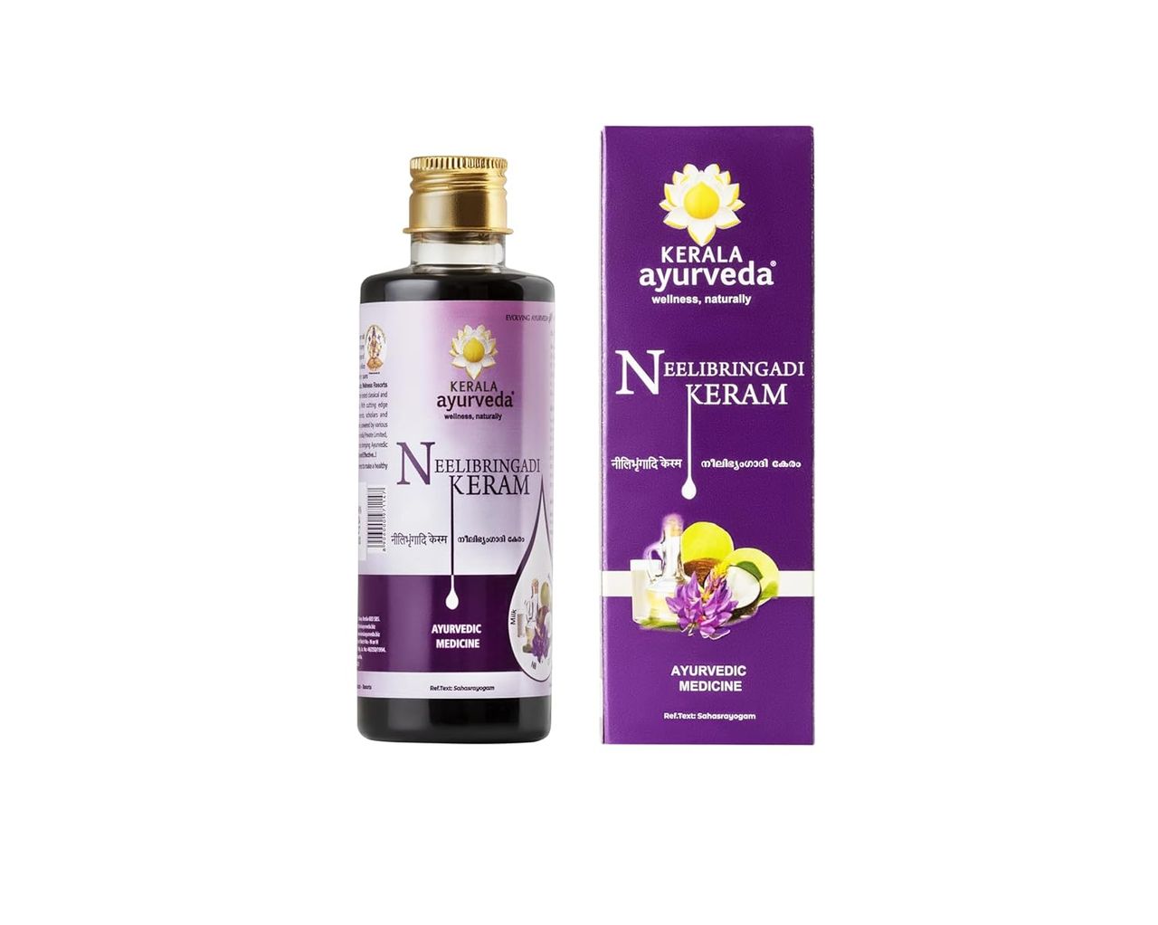 Kerala Ayurveda Neelibringadi Keram Hair Oil Promotes Hair Growth Dandruff & Premnature Greying