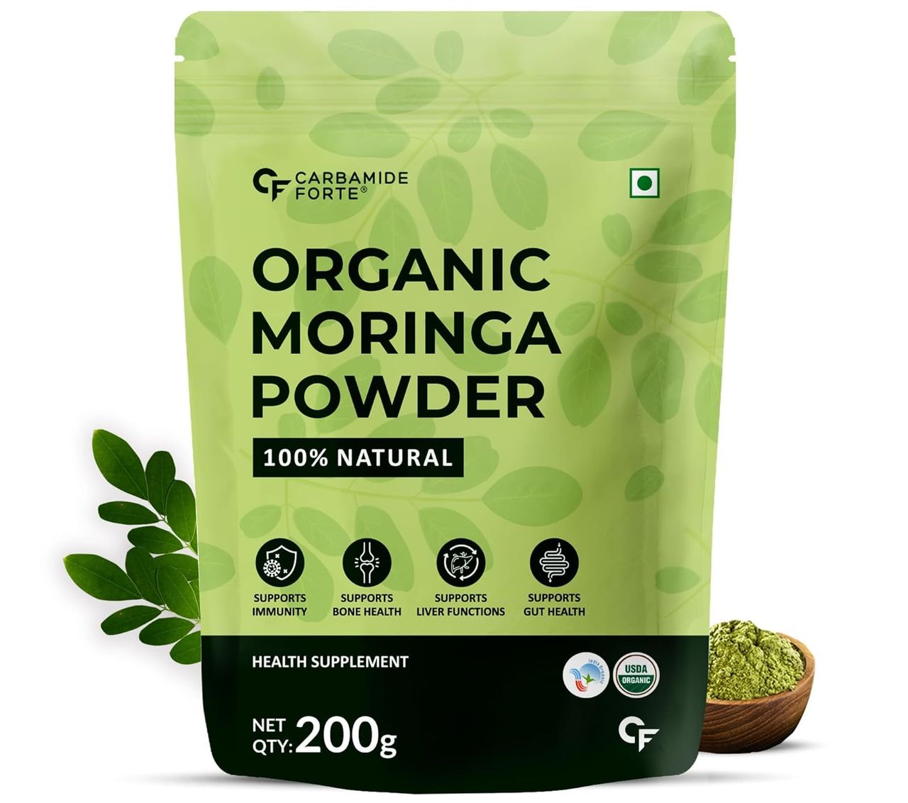 Carbamide Forte 100% Moringa Powder Organic - Moringa Oleifera