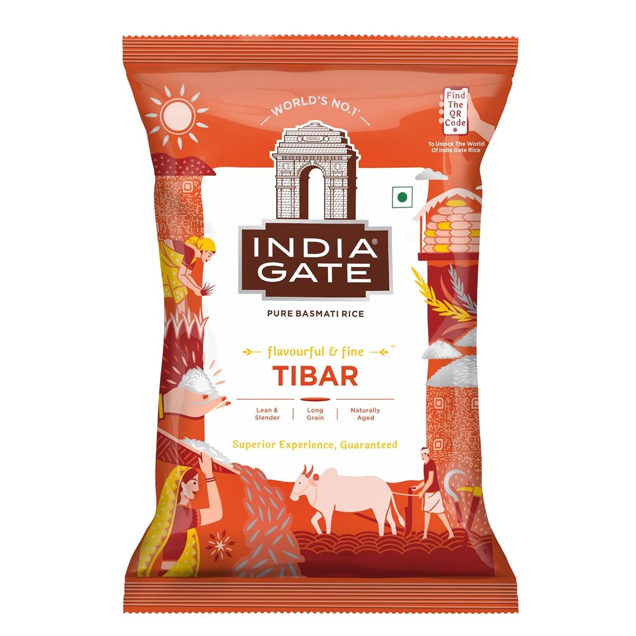 India Gate Flavourful & Fine Tibar Pure Basmati Rice