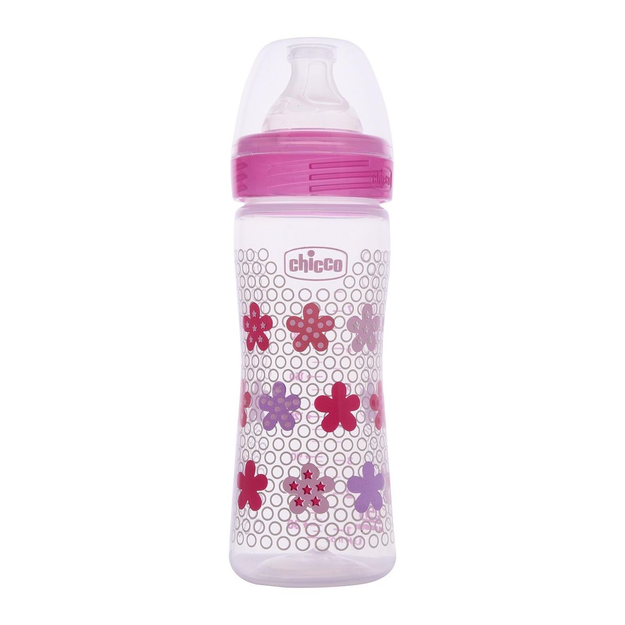 Chicco Feeding Bottle Sil Physio For Kids | Pink | 0+ months