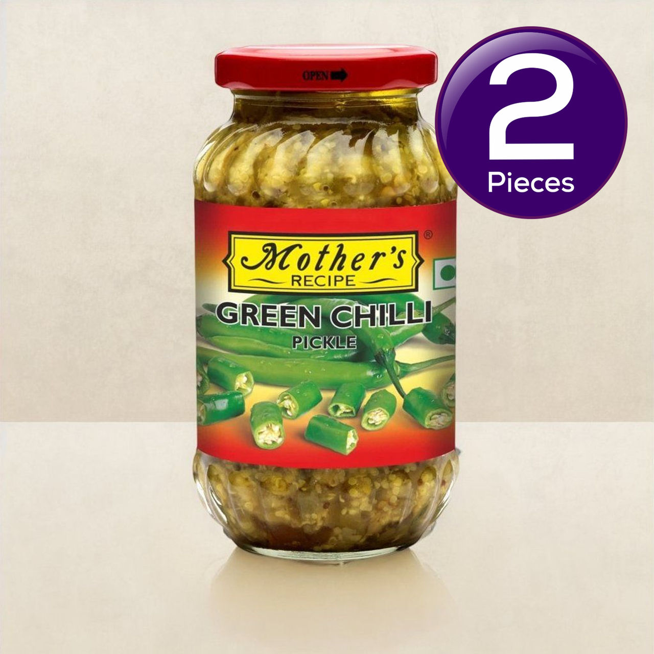 Mother's Recipe Pickle - Green Chilli 300 g Combo