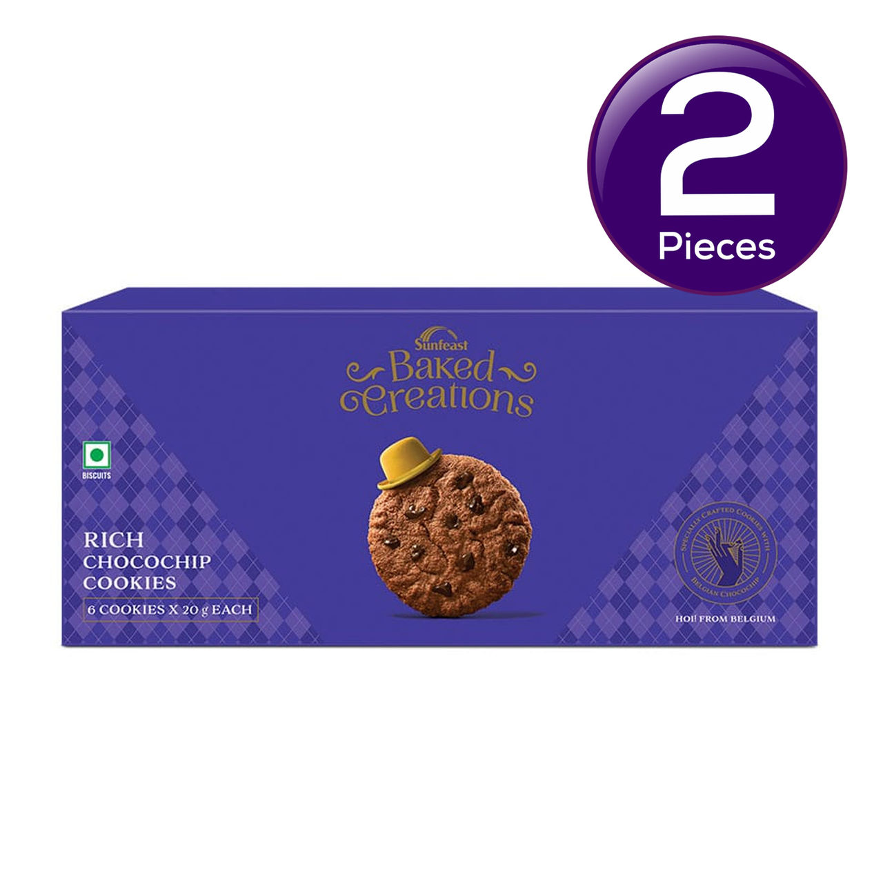 Sunfeast Baked Creations Rich Choco Chip 120 g Combo