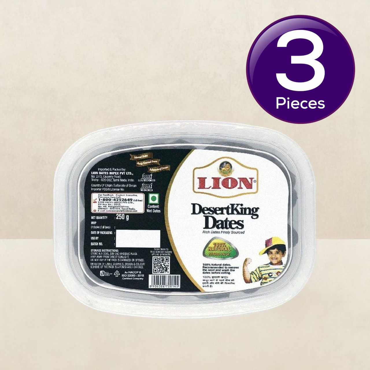 Lion Desert King Dates 250 g Combo