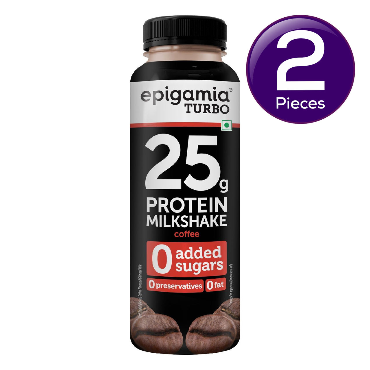 Epigamia Coffee Turbo Protein Milkshake 250 ml Combo