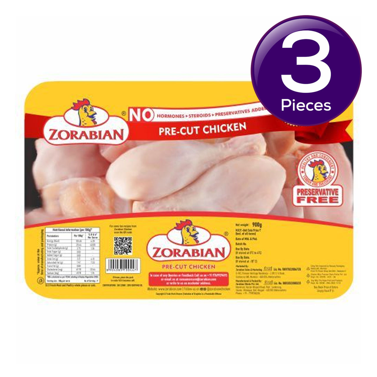 Zorabian Pre Cut Chicken 900 g Combo