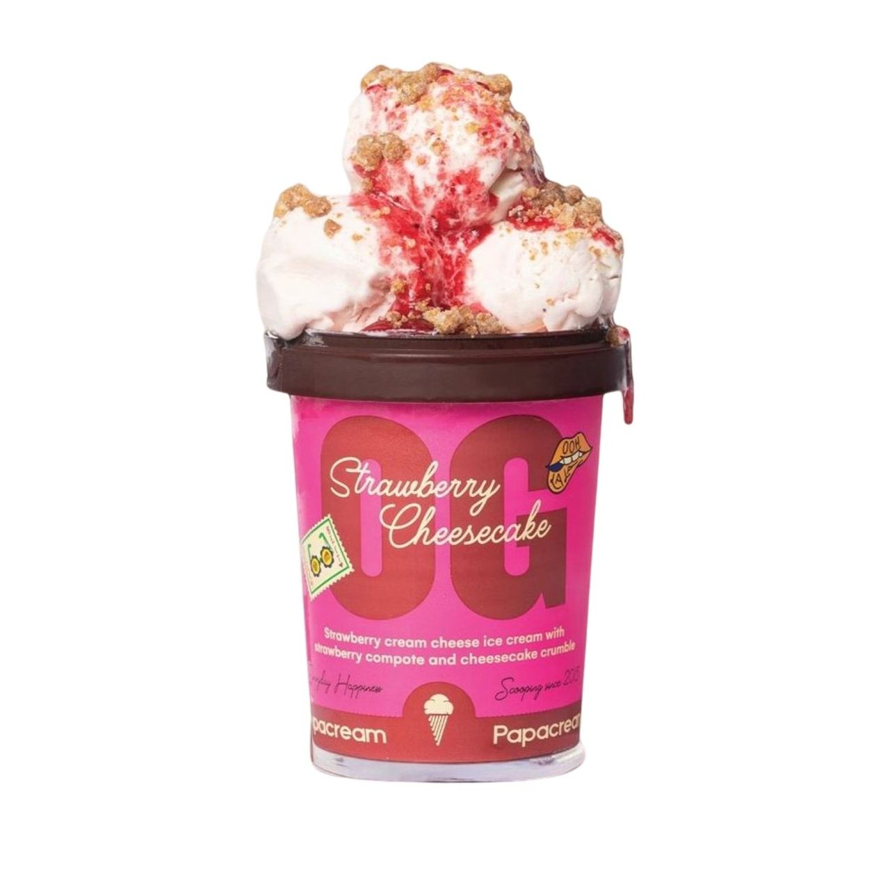 Papacream Icecream - Strawberry Cheesecake