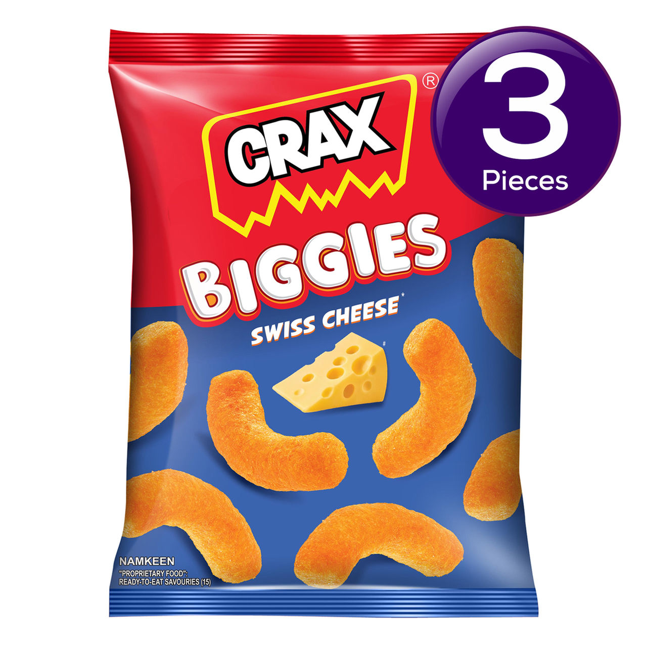Crax Biggies Swiss Cheese Puffs 65 g Combo