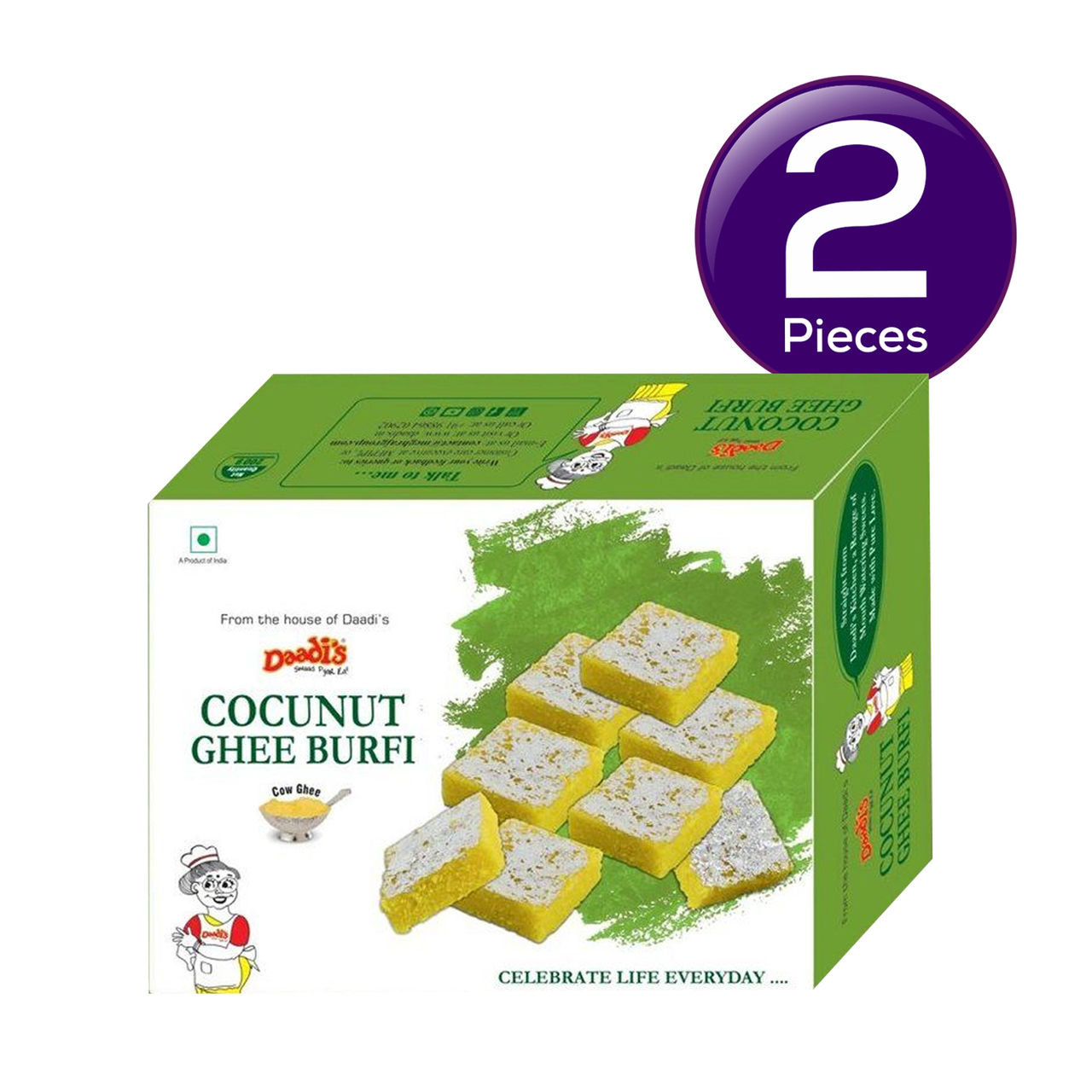Daadi'S Coconut Ghee Burfi 200 g Combo