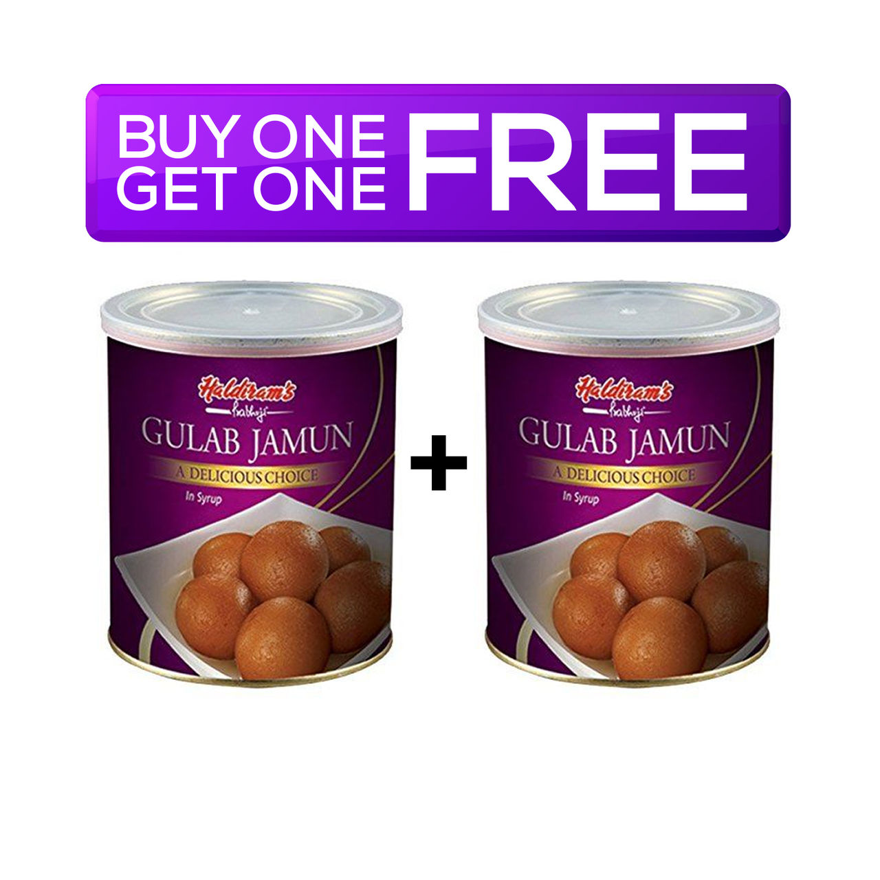 Haldiram Prabhuji Gulab Jamun (Tin) 1 kg Combo