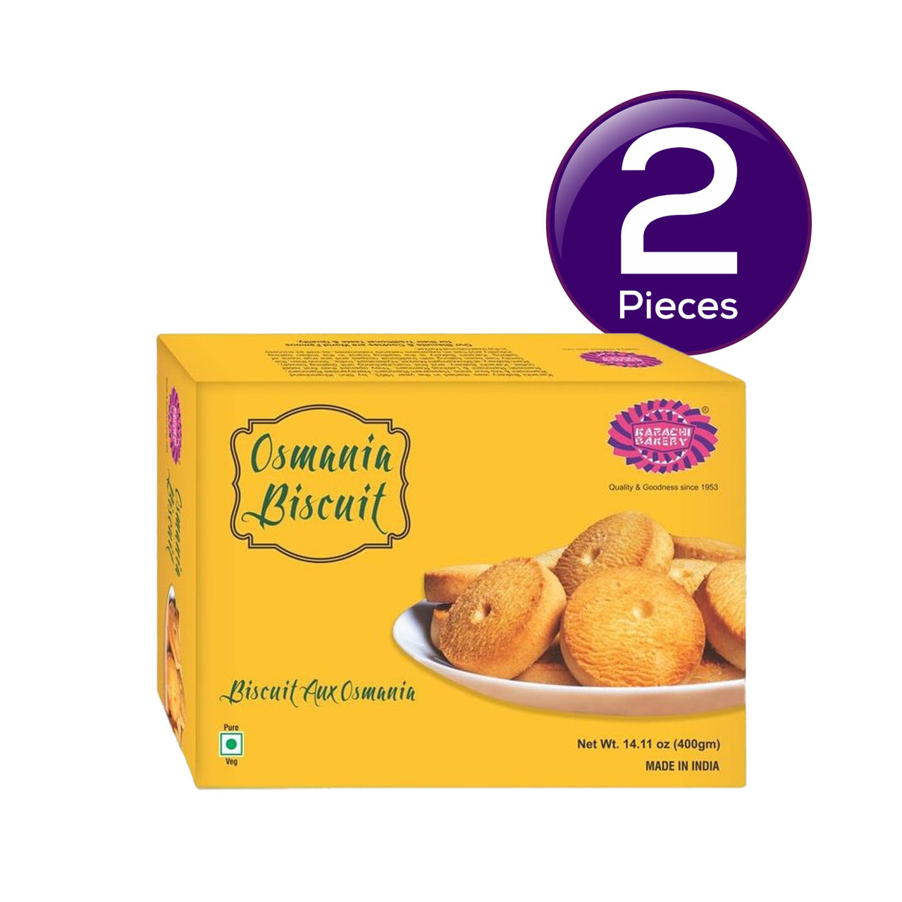 Karachi Bakery Osmania Biscuits 400 g Combo