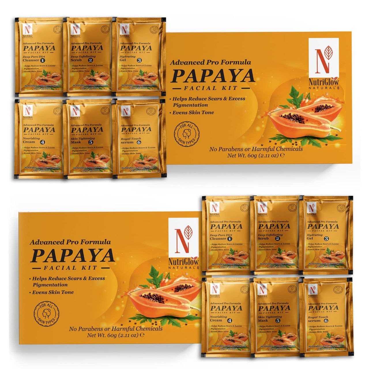 NutriGlow Natural's Advanced Pro Formula Papaya Facial Kit
