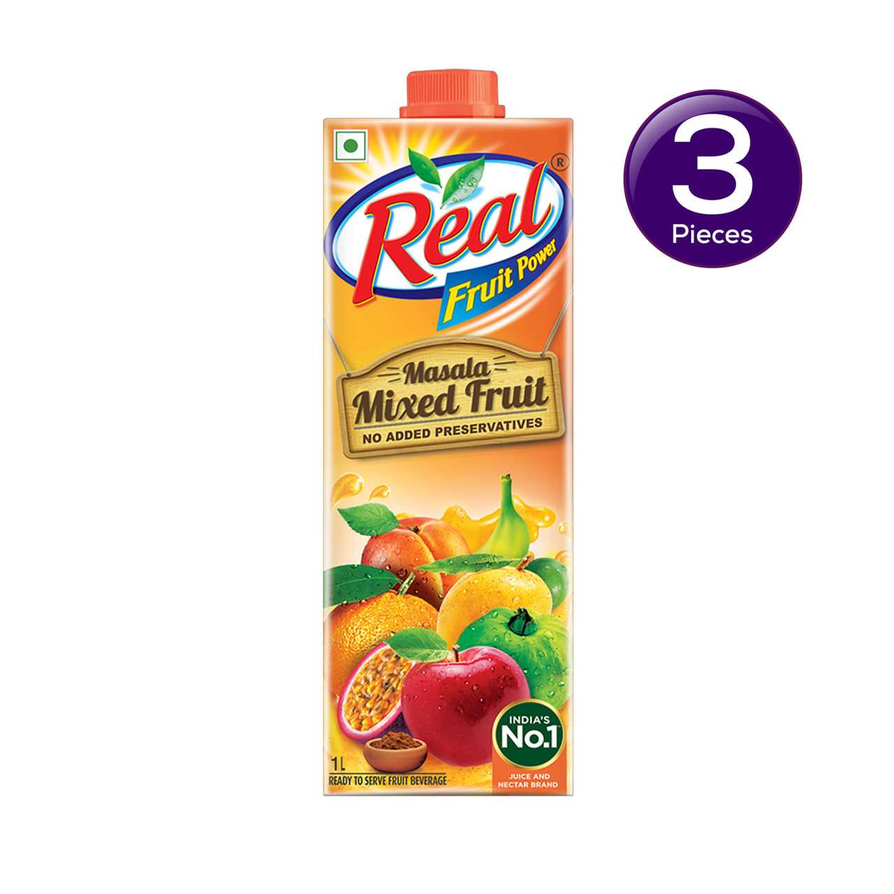 Real Fruit Power -Masala Mixed Fruit Juice Tetrapack 1 l Combo