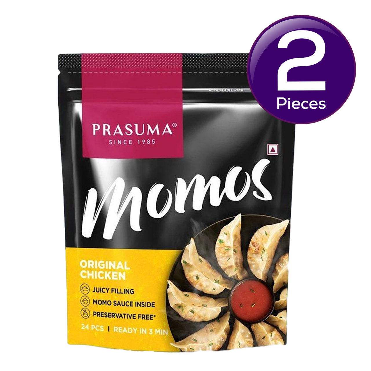 Prasuma Momos Original Chicken 24 pc Combo