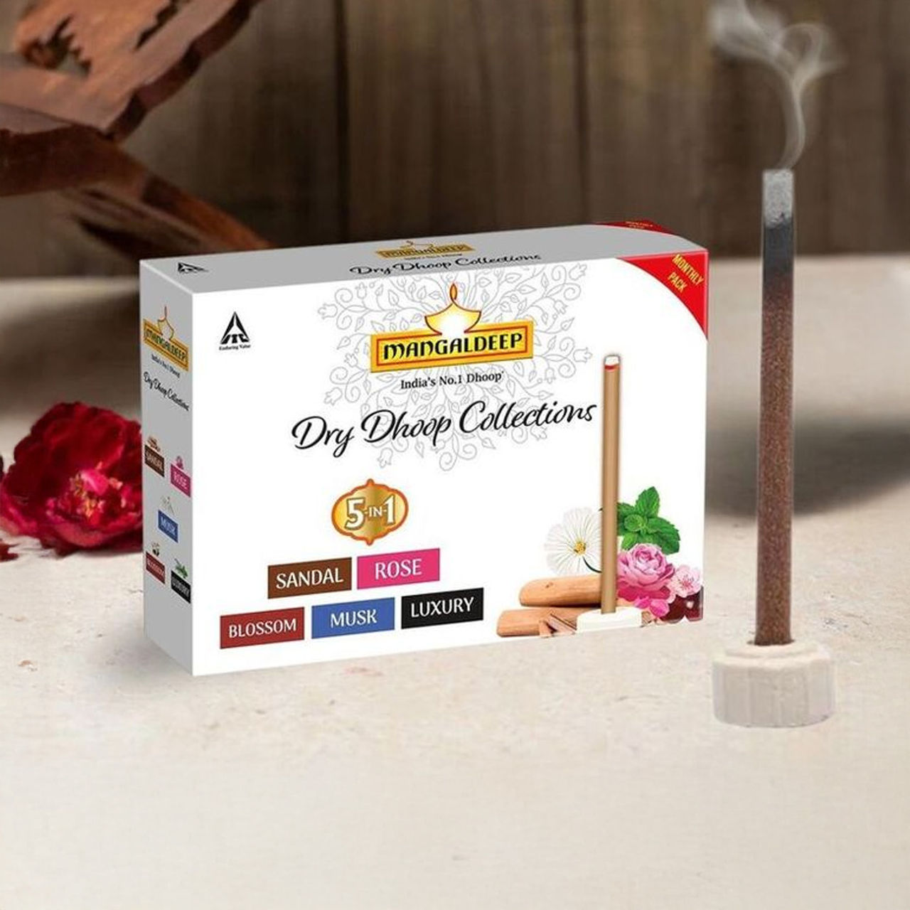 Mangaldeep Dry Dhoop Sticks Collections - Bambooless Incense