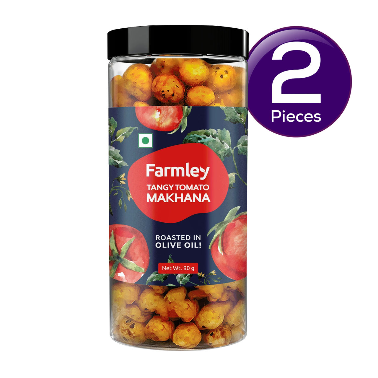Farmley Tangy Tomato Makhana Roasted In Olive Oil 77 g Combo