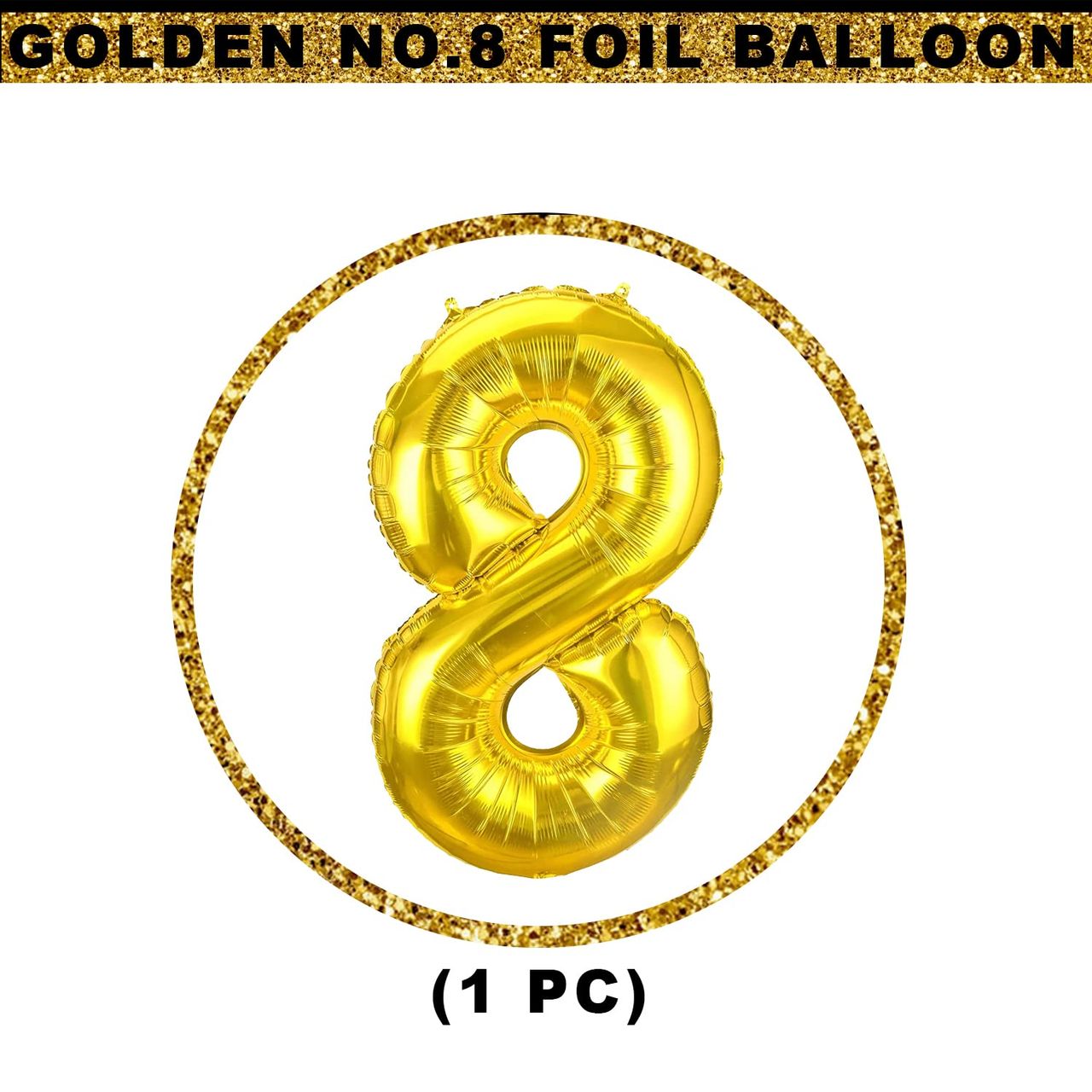 Let's Vybe Foil Balloon Number 8