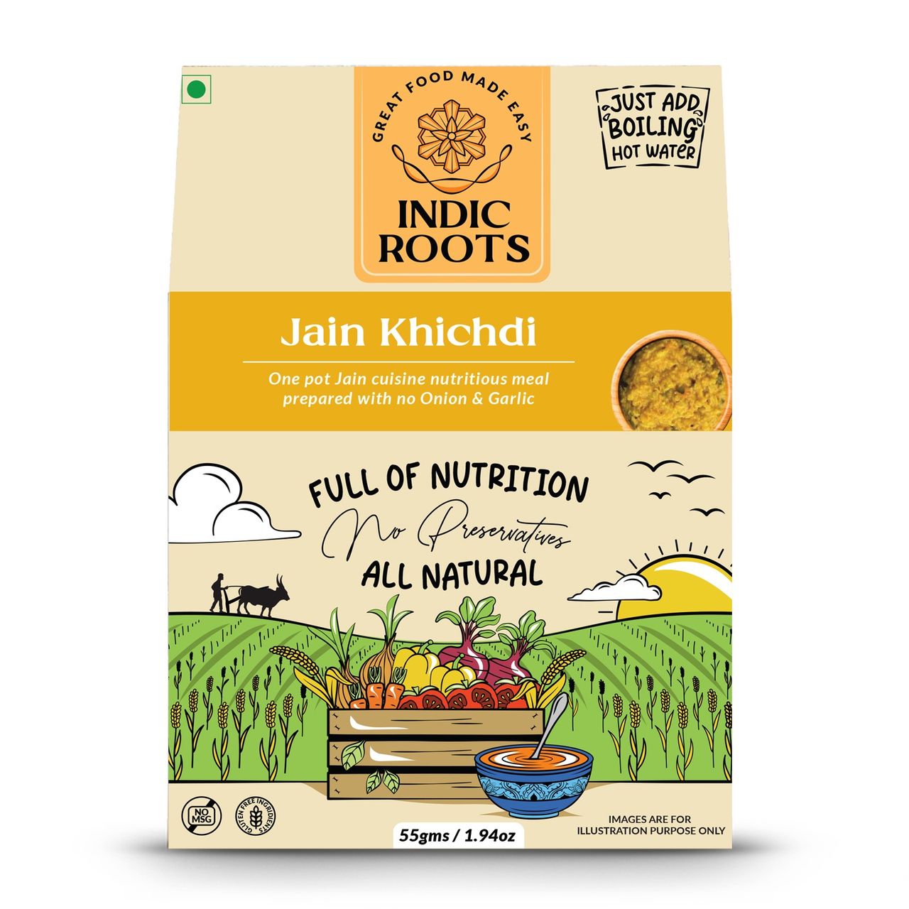 Indic Roots Jain Khichdi