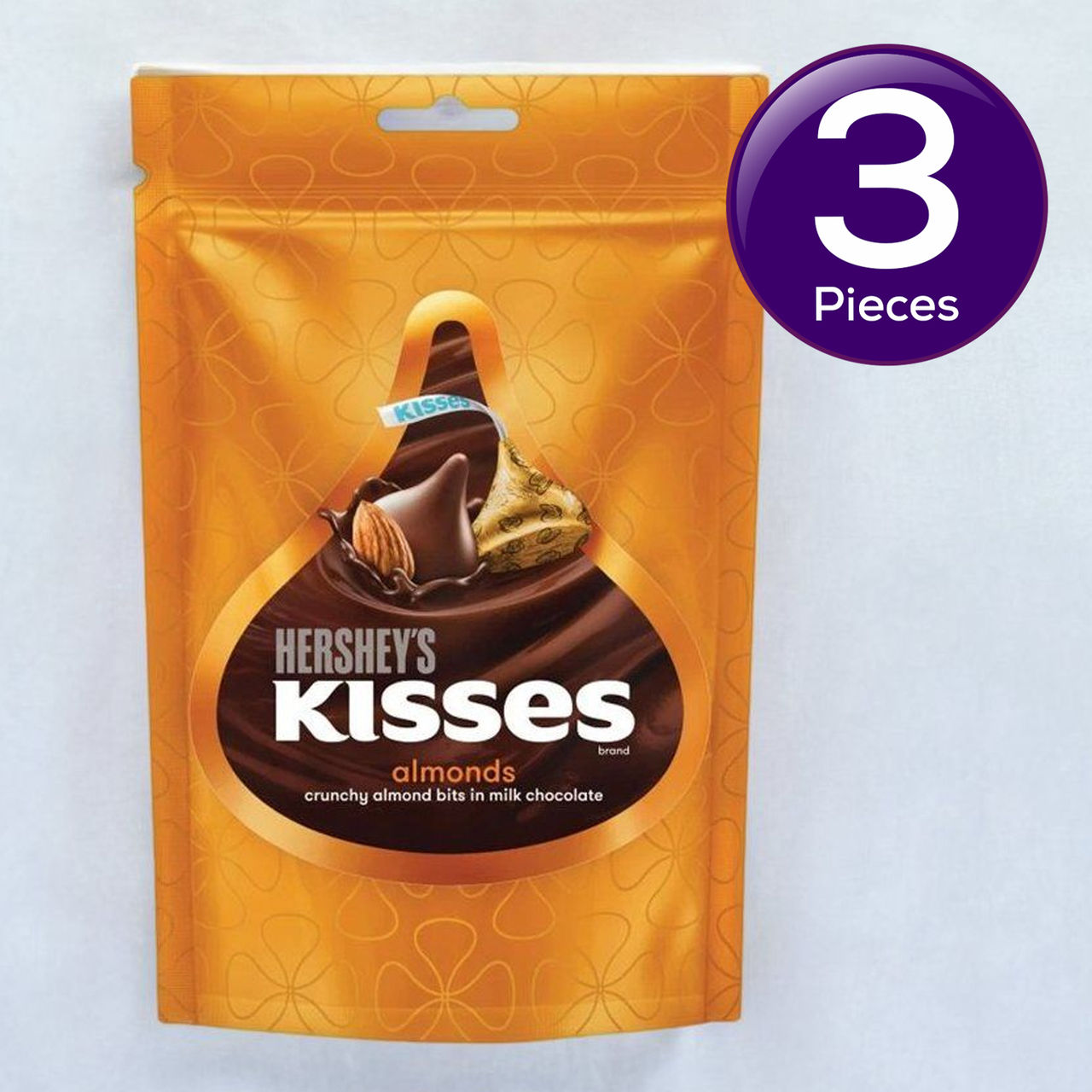 Hershey'S Kisses With Almonds Chocolate Share Bag 33 g Combo
