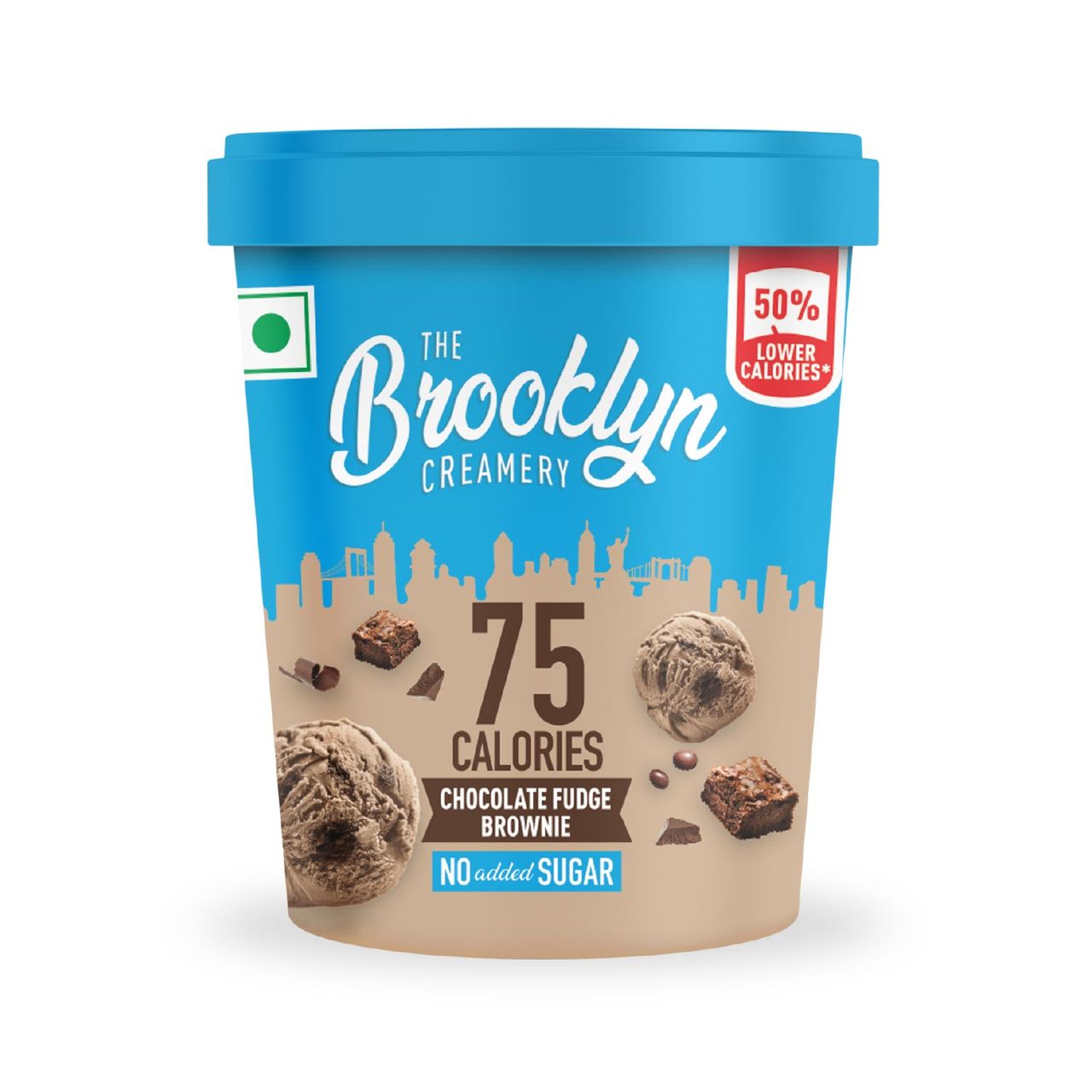 The Brooklyn Creamery Choco Fudge Brownie Cup - Zero Added Sugar
