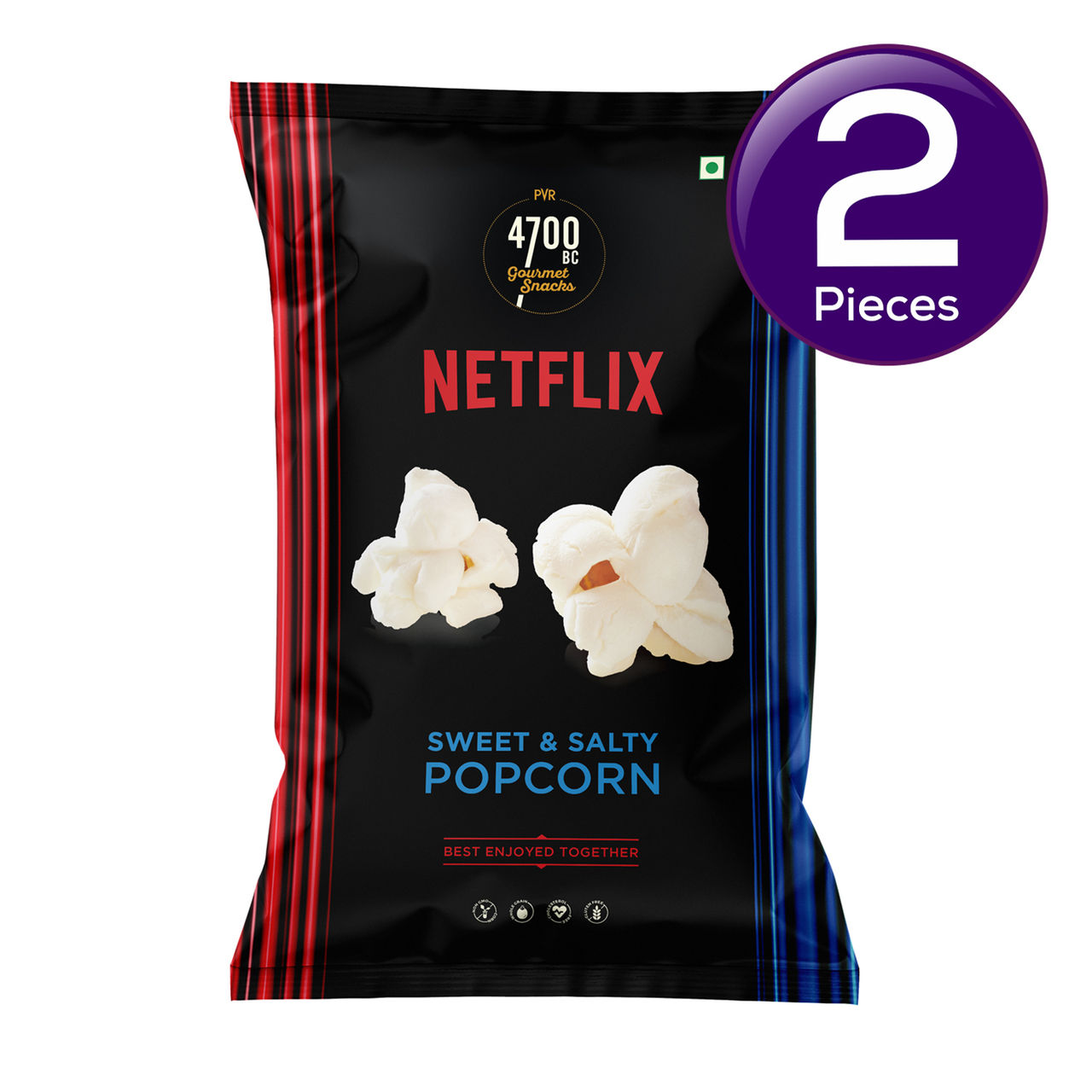 4700BC x Netflix, Gourmet, Cheese & CaramelÂ Popcorn 50 gms Combo