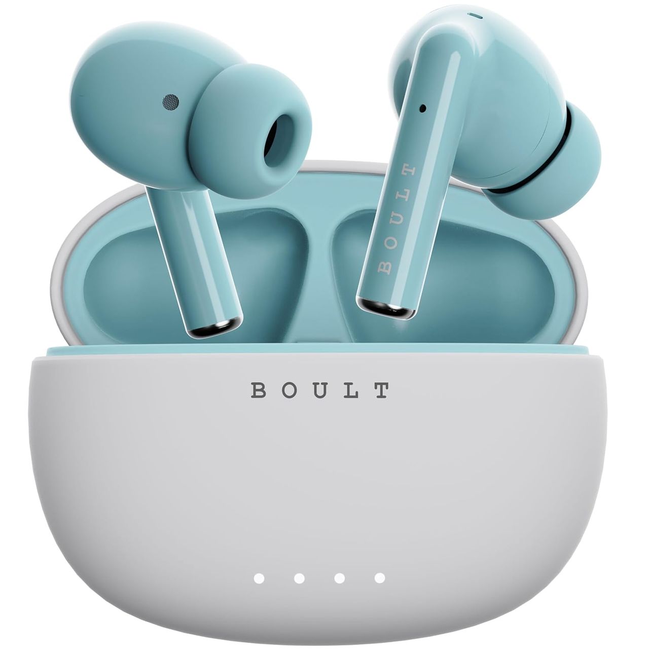 Boult W20 with Zen ENC Mic, 35H Battery Life, 5.3v Bluetooth Headset (Glacier Blue, True Wireless)