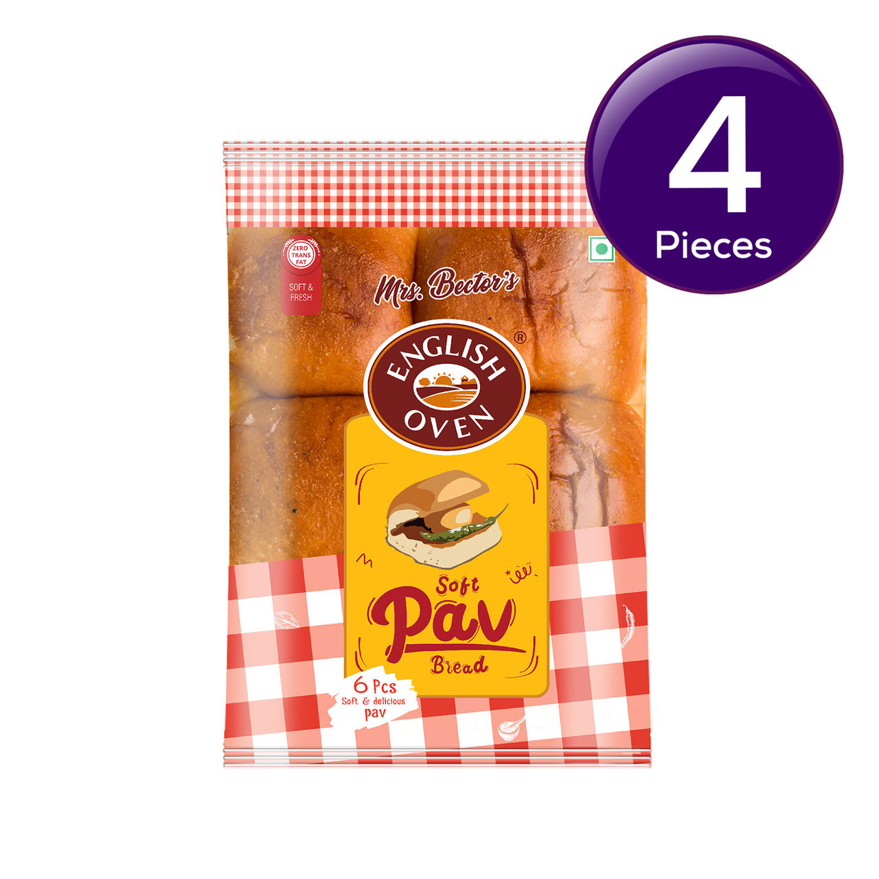 English Oven Pav Bread 250 g Combo