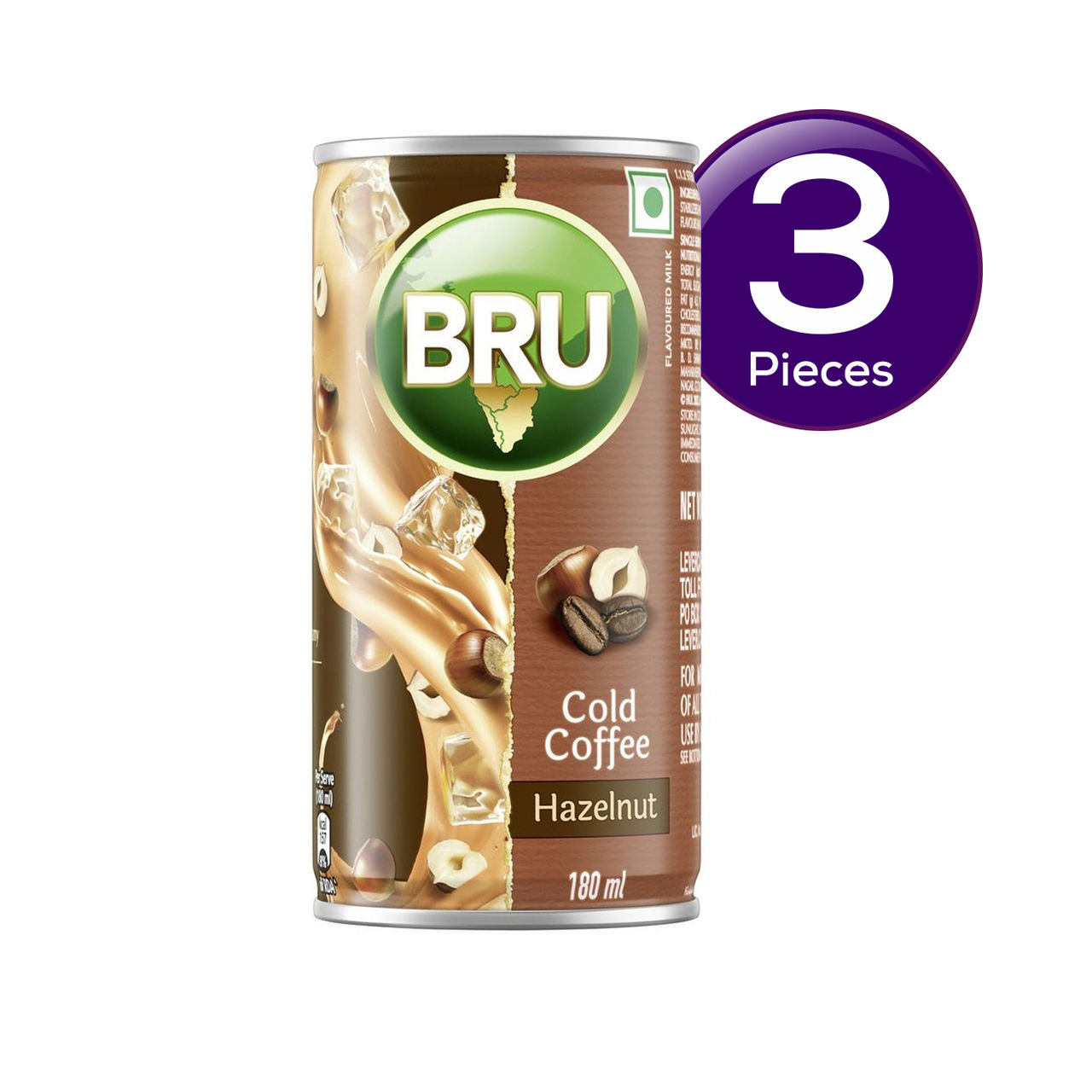 Bru Cold Coffee Hazelnut 180 ml Combo