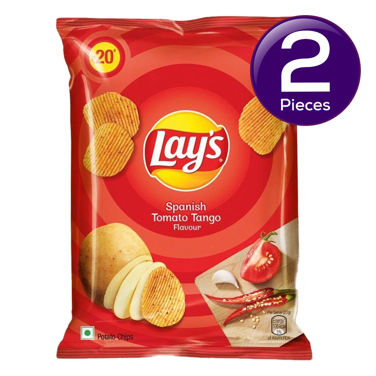 Lay's Spanish Tomato Tango Potato Chips 48 g Combo