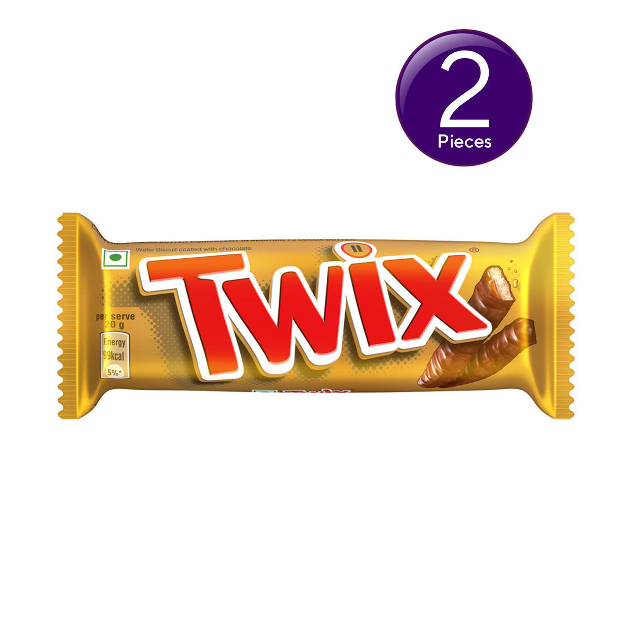 Twix Cookie Caramel Chocolate Bar 50 g X 2 Combo