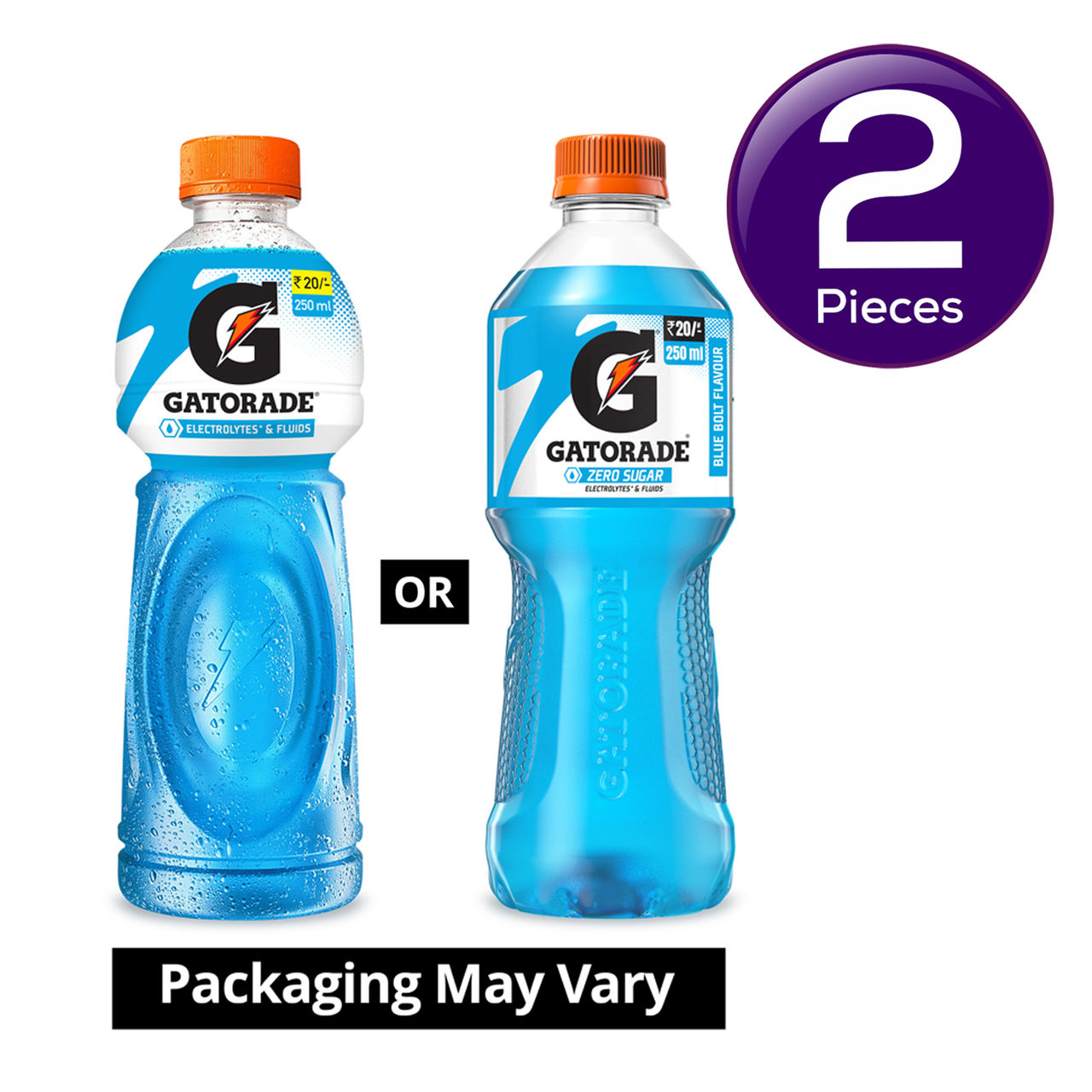 Gatorade Blue Bolt Zero Sugar Pet 250 ml Combo